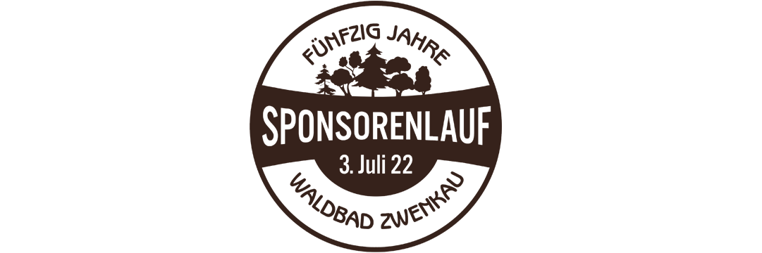 Einfarbiges Logo Sponsorenlauf-Waldbad